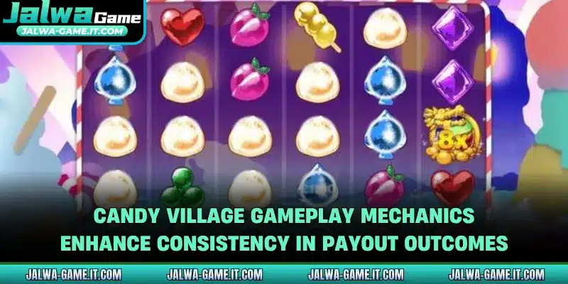 Candy Village gameplay mechanics enhance consistency in payout outcomes