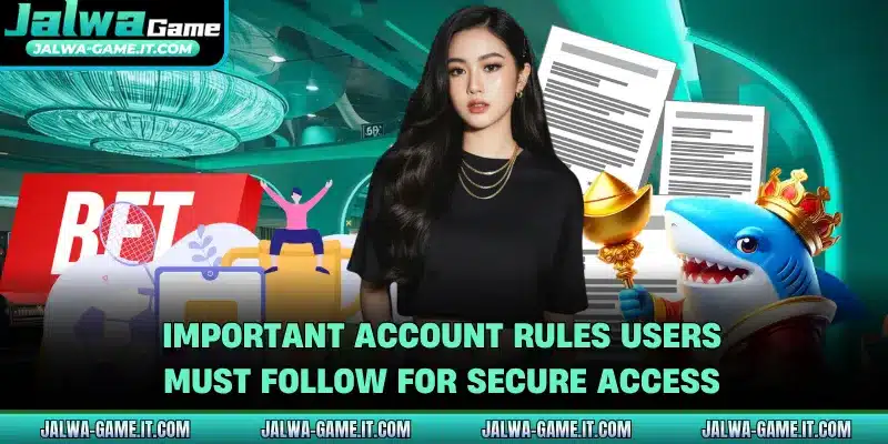 Important account rules users must follow for secure access