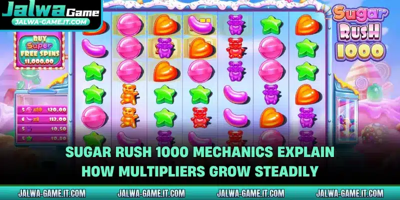 Sugar Rush 1000 mechanics explain how multipliers grow steadily